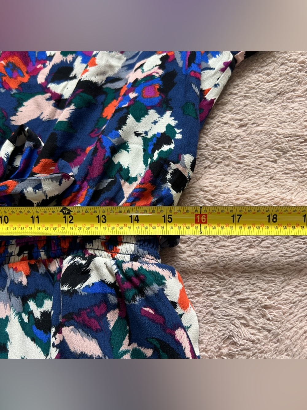 NWT Evereve Hadley Romper Preppy Floral Cottage Peasant Minimalist Sz XL - Picture 7 of 8